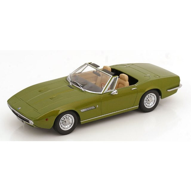 【予約安心出荷】[MDL] 1/18 Maserati Ghibli Spyder(マセラティ ギブリ スパイダー) 1970 ライトグリーンメタリック 完成品 ミニカー(KKDC181302) KK scale(ケーケースケール)(2025年9月)
