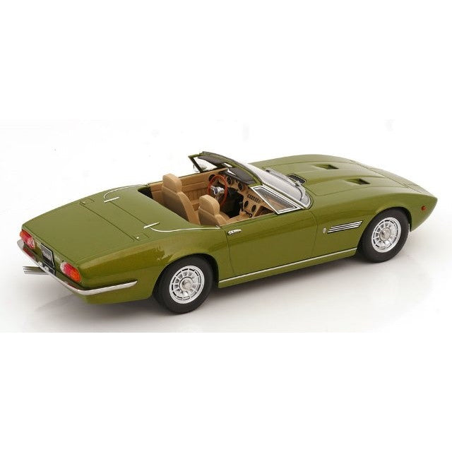 【予約安心出荷】[MDL] 1/18 Maserati Ghibli Spyder(マセラティ ギブリ スパイダー) 1970 ライトグリーンメタリック 完成品 ミニカー(KKDC181302) KK scale(ケーケースケール)(2025年9月)