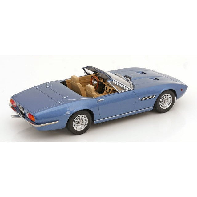 【予約安心出荷】[MDL] 1/18 Maserati Ghibli Spyder(マセラティ ギブリ スパイダー) 1970 ライトブルーメタリック 完成品 ミニカー(KKDC181304) KK scale(ケーケースケール)(2025年9月)