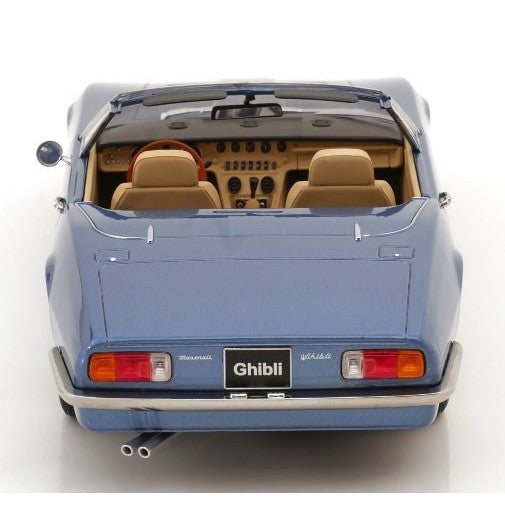 【予約安心出荷】[MDL] 1/18 Maserati Ghibli Spyder(マセラティ ギブリ スパイダー) 1970 ライトブルーメタリック 完成品 ミニカー(KKDC181304) KK scale(ケーケースケール)(2025年9月)