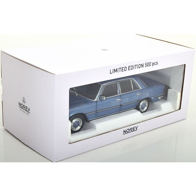 【予約安心出荷】[MDL] 1/18 メルセデス 350 SE W116 1973(ライトブルーメタリック) MODELISSIMO特注品 完成品 ミニカー(183971) NOREV(ノレブ)(2025年9月)