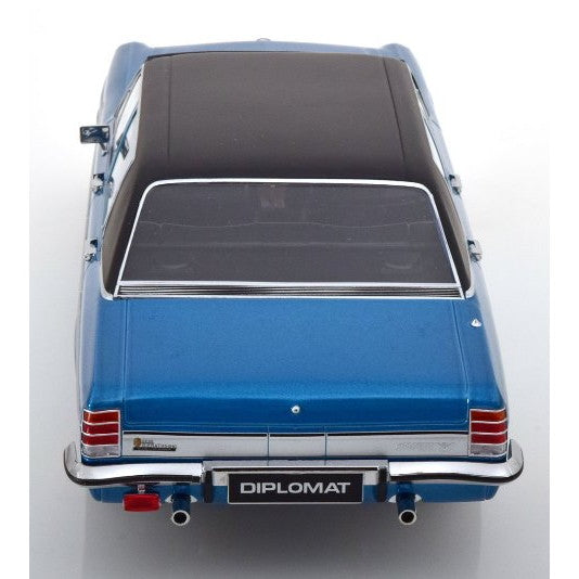 【予約安心出荷】[MDL] 1/18 オペル Diplomat(ディプロマット) V8 1969(ブルーメタリック/マットブラック) MODELISSIMO特注品 完成品 ミニカー(183686) NOREV(ノレブ)(2025年9月)