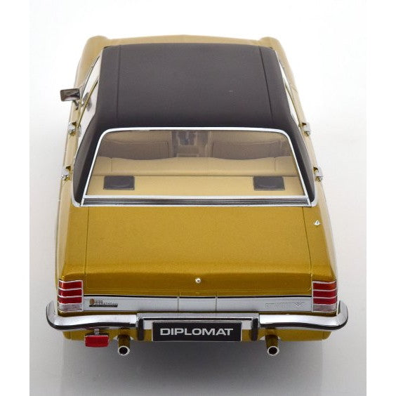 【予約安心出荷】[MDL] 1/18 オペル Diplomat(ディプロマット) V8 1969(ゴールド/マットブラック) MODELISSIMO特注品 完成品 ミニカー(183685) NOREV(ノレブ)(2025年9月)