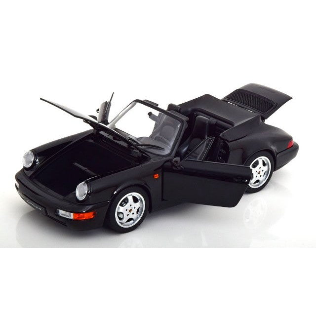 【予約安心出荷】[MDL] 1/18 ポルシェ 911(964) Carrera(カレラ) 4 1990 Cabrio(ブラックメタリック) MODELISSIMO特注品 完成品 ミニカー(187332) NOREV(ノレブ)(2025年9月)