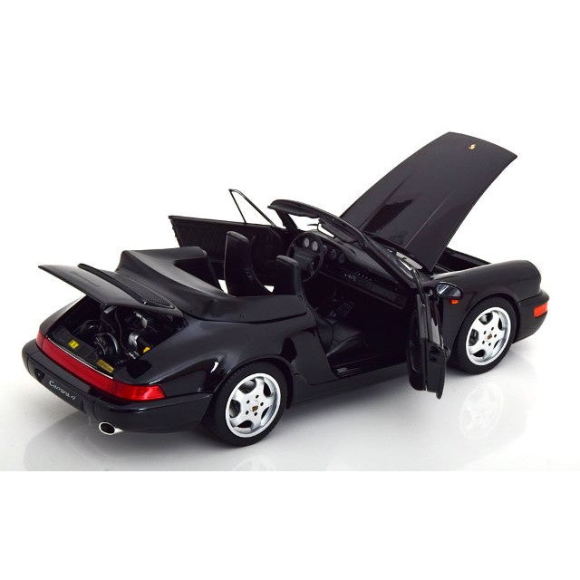 【予約安心出荷】[MDL] 1/18 ポルシェ 911(964) Carrera(カレラ) 4 1990 Cabrio(ブラックメタリック) MODELISSIMO特注品 完成品 ミニカー(187332) NOREV(ノレブ)(2025年9月)