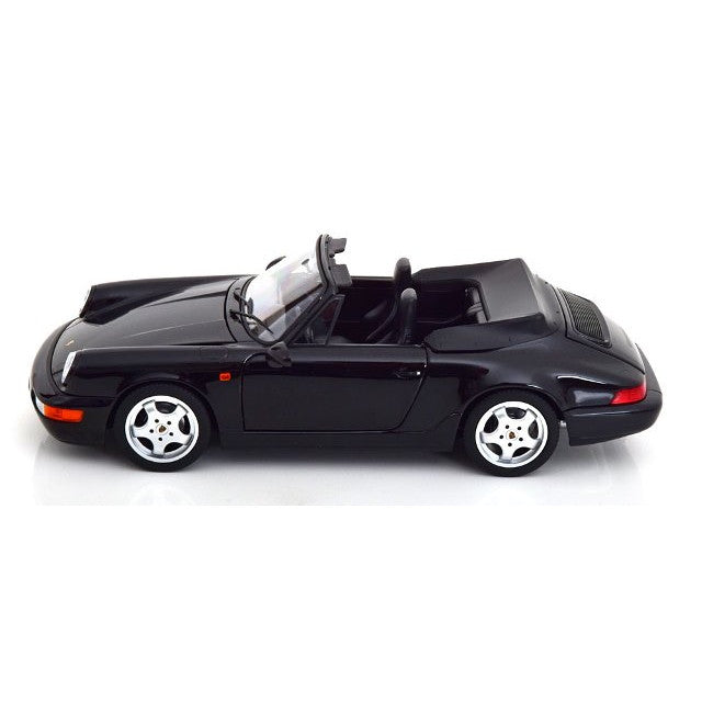 【予約安心出荷】[MDL] 1/18 ポルシェ 911(964) Carrera(カレラ) 4 1990 Cabrio(ブラックメタリック) MODELISSIMO特注品 完成品 ミニカー(187332) NOREV(ノレブ)(2025年9月)