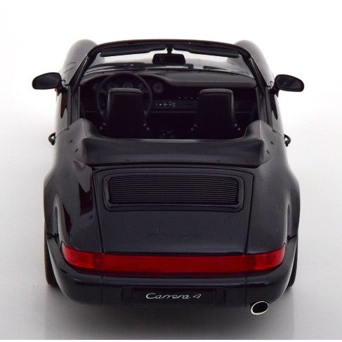 【予約安心出荷】[MDL] 1/18 ポルシェ 911(964) Carrera(カレラ) 4 1990 Cabrio(ブラックメタリック) MODELISSIMO特注品 完成品 ミニカー(187332) NOREV(ノレブ)(2025年9月)