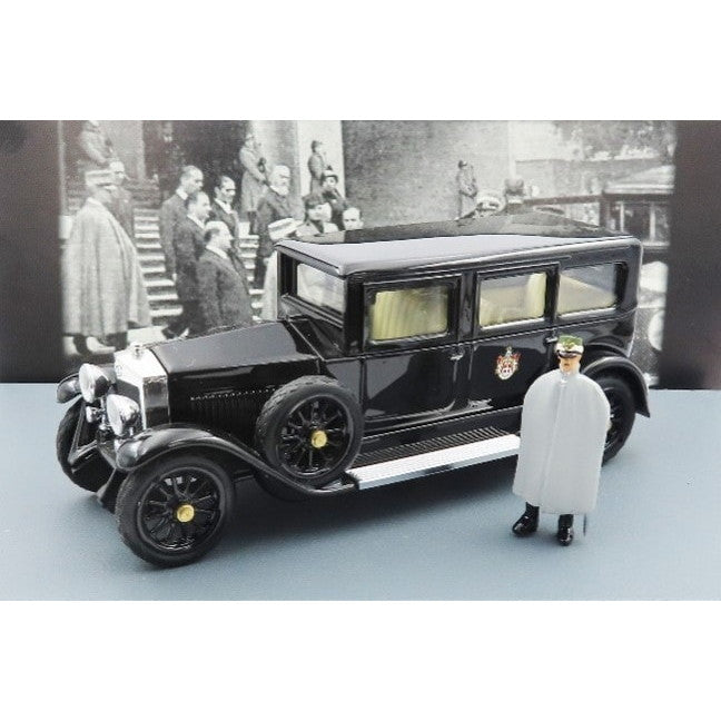 【新品即納】[MDL] 1/43 フィアット 519 S リムジン 1929 ブラック ヴィットーリオ・エマヌエーレ3世 フィギュア付 完成品 ミニカー(RIO4510/2P) RIO(リオ)(20250331)