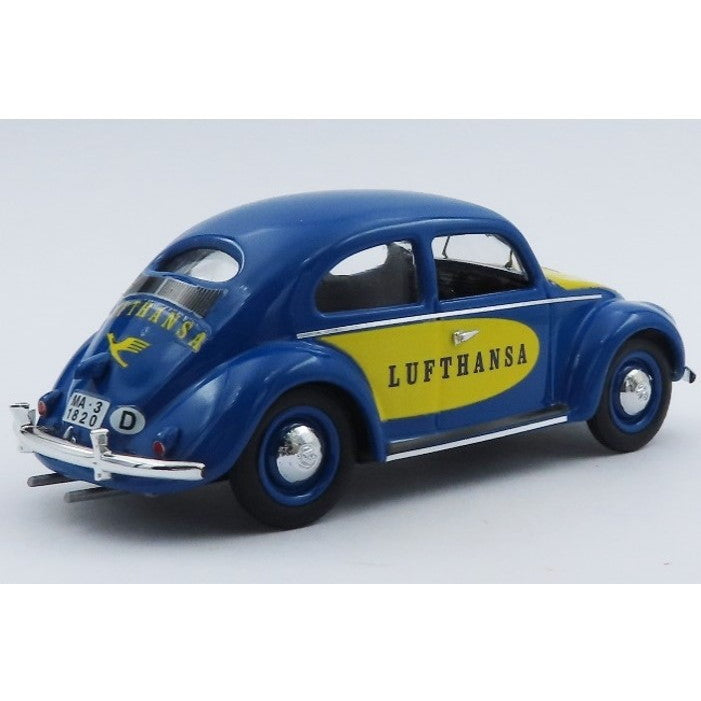 【新品即納】[MDL] 1/43 フォルクスワーゲン ビートル 1957 ブルー ルフトハンザ 完成品 ミニカー(RIO4748) RIO(リオ)(20250331)