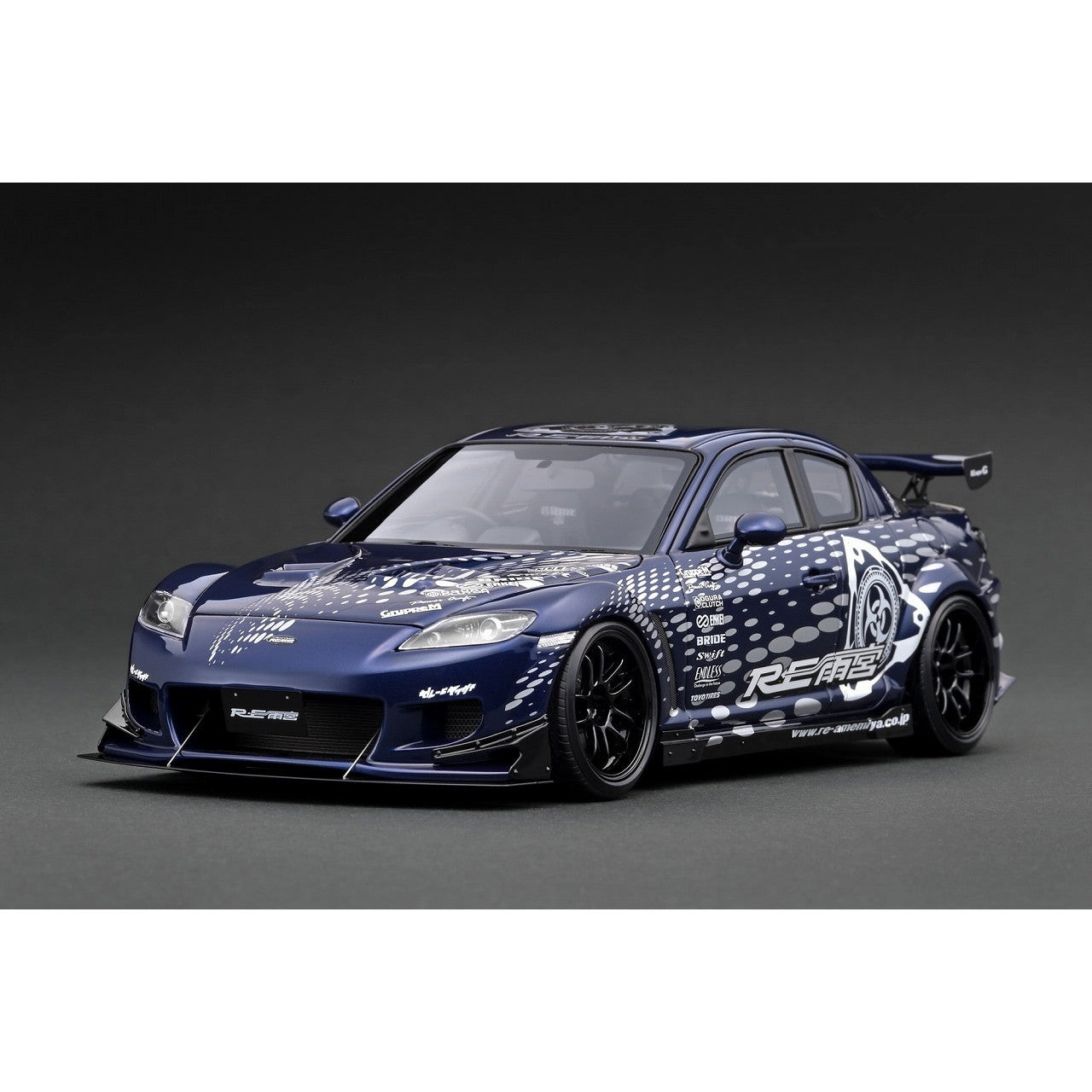 【新品即納】[MDL] (再販) 1/18 Mazda RX-8(SE3P) RE Amemiya Blue Metallic(ブルーメタリック) With Mr. Amemiya 完成品 ミニカー(IG3243) ignition model(イグニッションモデル)(20250331)