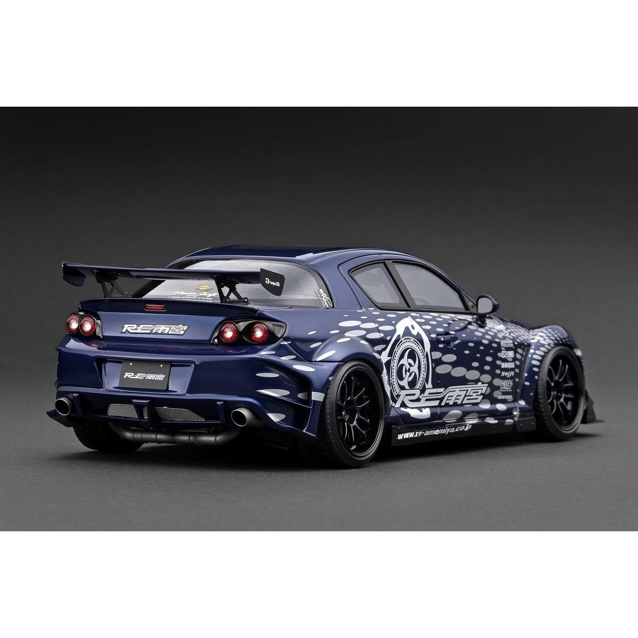 【新品即納】[MDL] (再販) 1/18 Mazda RX-8(SE3P) RE Amemiya Blue Metallic(ブルーメタリック) With Mr. Amemiya 完成品 ミニカー(IG3243) ignition model(イグニッションモデル)(20250331)