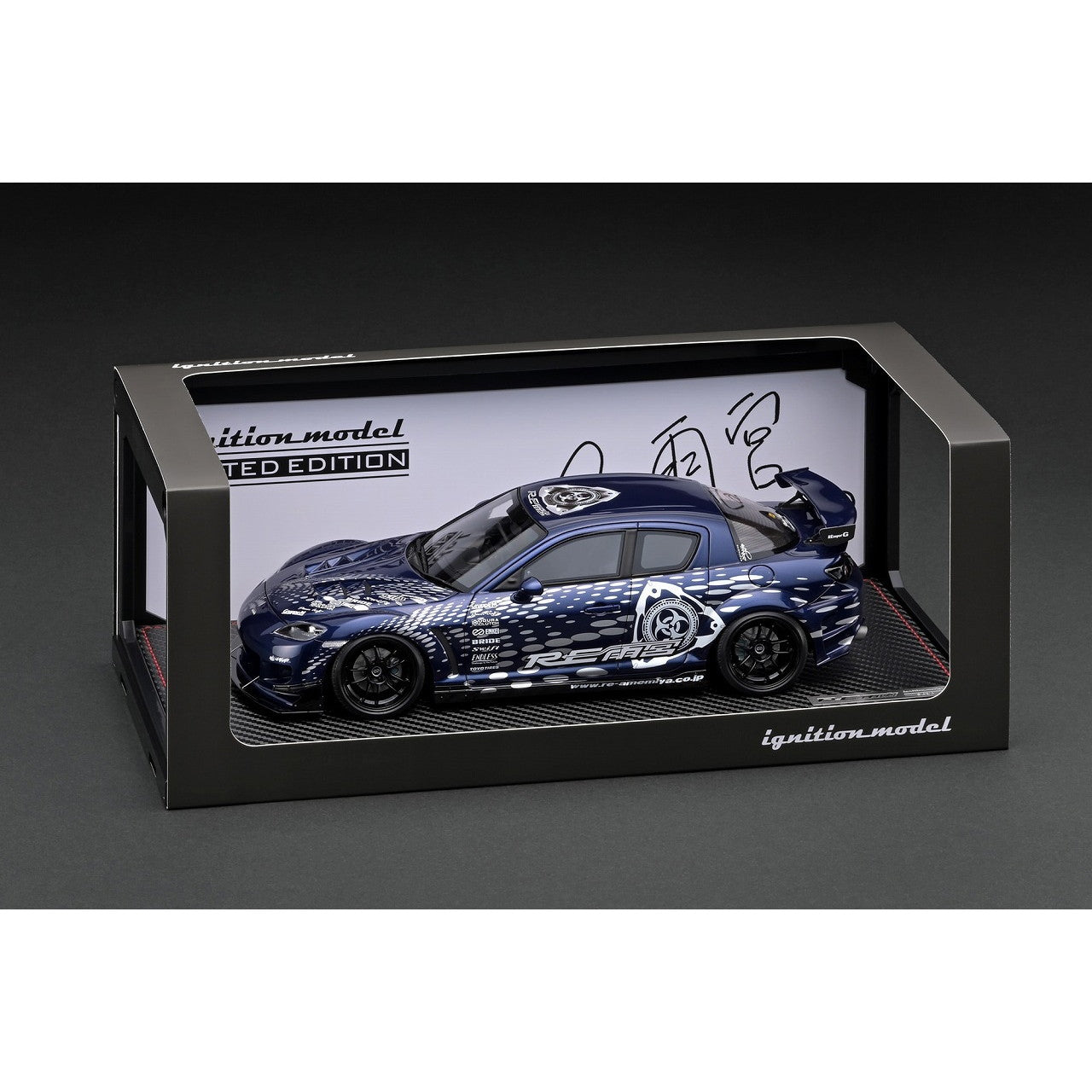 【新品即納】[MDL] (再販) 1/18 Mazda RX-8(SE3P) RE Amemiya Blue Metallic(ブルーメタリック) With Mr. Amemiya 完成品 ミニカー(IG3243) ignition model(イグニッションモデル)(20250331)
