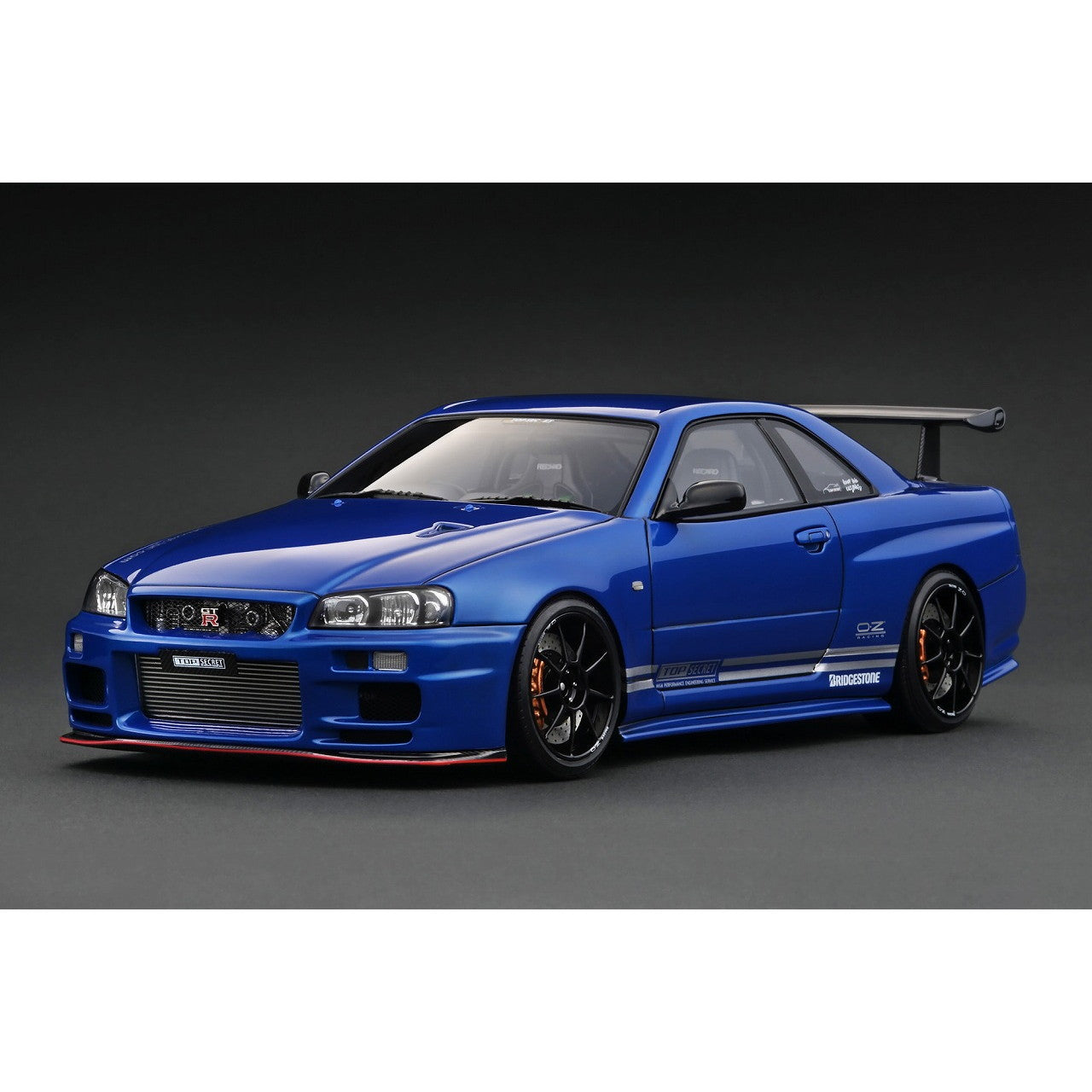 【新品】【お取り寄せ】[MDL] 1/18 TOP SECRET(トップシークレット) 34GT-R(BNR34) Blue Metallic(ブルーメタリック) 完成品 ミニカー(IG3641) ignition model(イグニッションモデル)(20250531)
