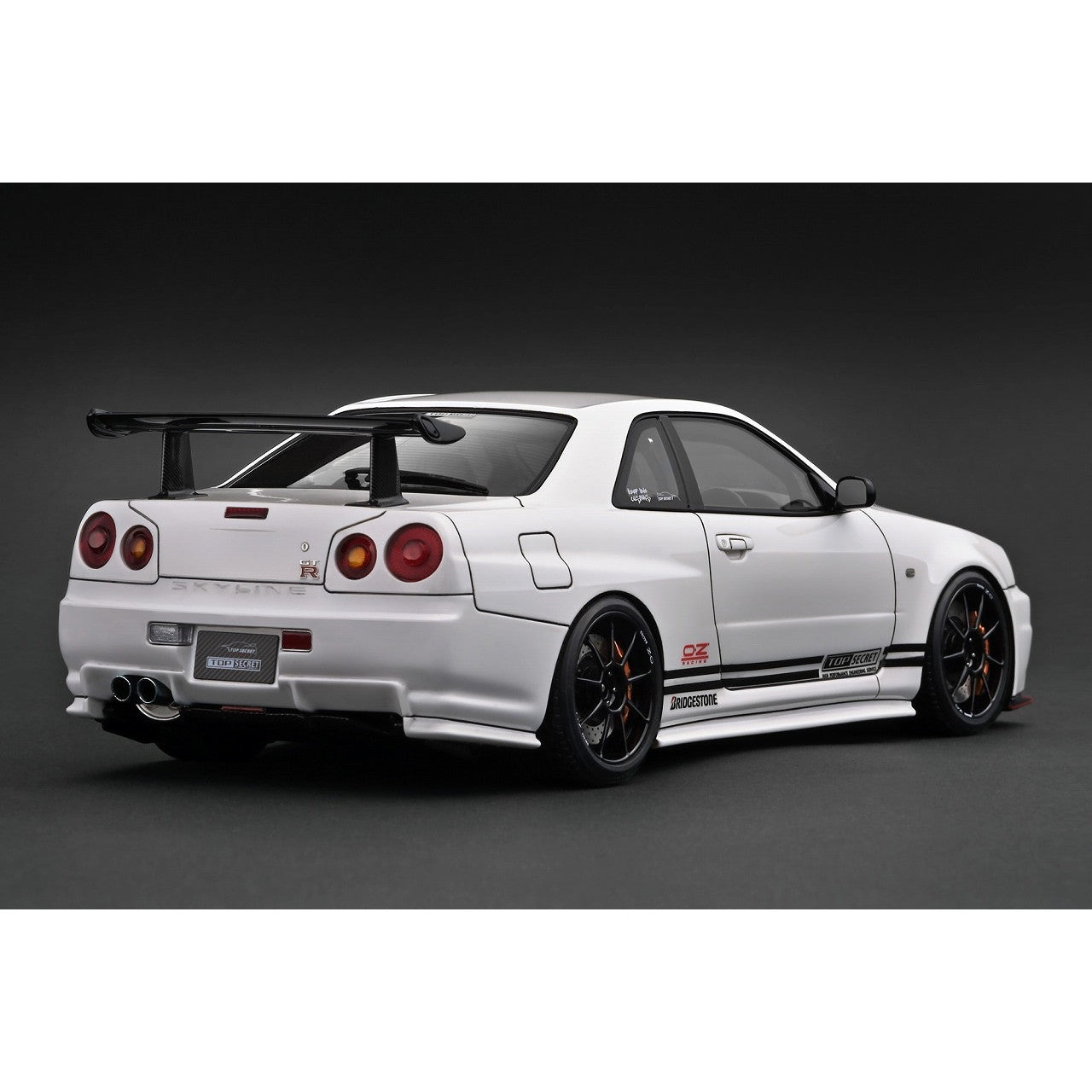 【新品即納】[MDL] 1/18 TOP SECRET(トップシークレット) 34GT-R(BNR34) White(ホワイト) 完成品 ミニカー(IG3642) ignition model(イグニッションモデル)(20250523)