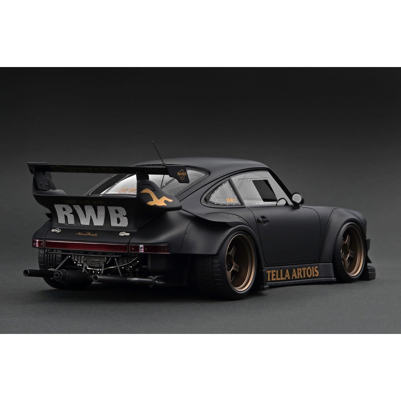 【新品即納】[MDL] 1/18 RWB(アールダブリュービー) 930 Matte Black(マットブラック) 完成品 ミニカー(IG3695) ignition model(イグニッションモデル)(20250523)