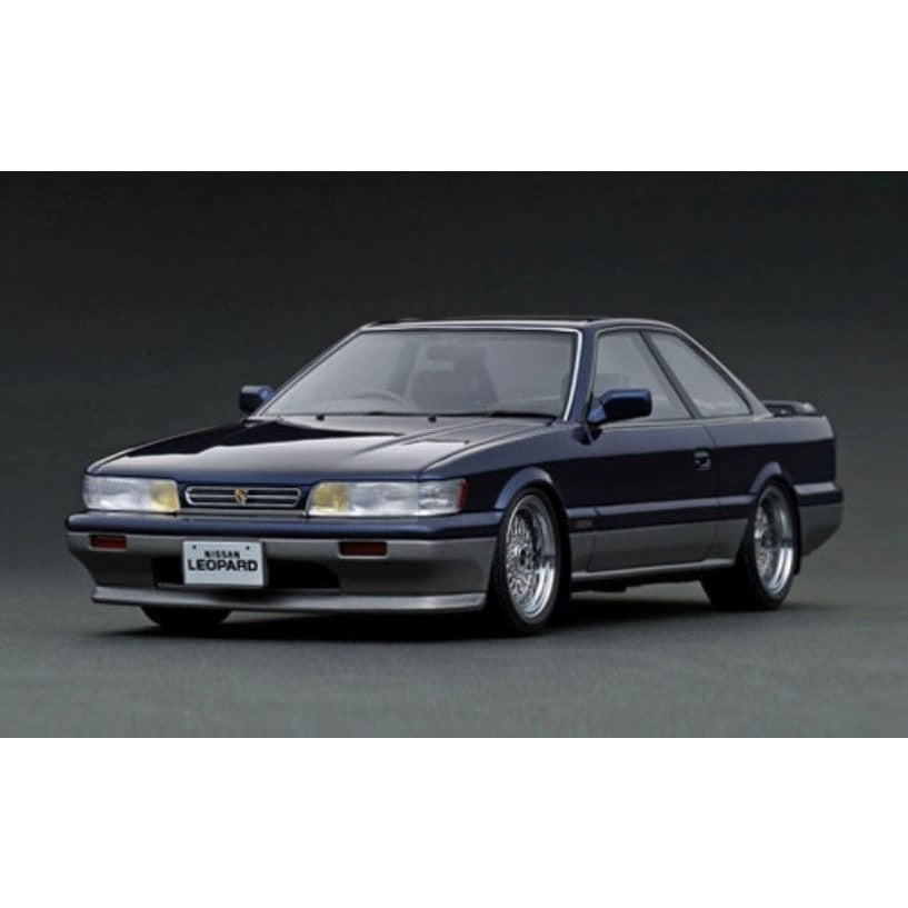 【新品】【お取り寄せ】[MDL] 1/18 Nissan Leopard Ultima(レパード アルティマ) V30 TWINCAM TURBO (F31) Dark Blue/Silver(ダークブルー×シルバー) 完成品 ミニカー(IG3817) ignition model(イグニッションモデル)(20250719)
