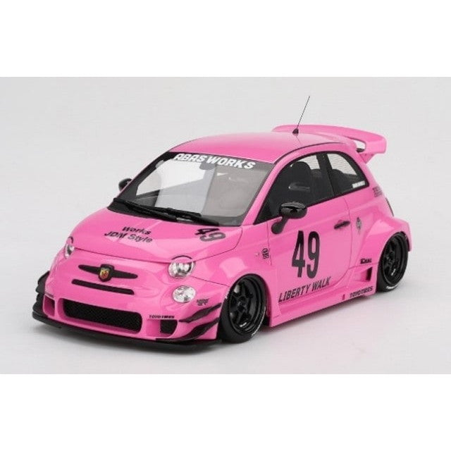 【新品即納】[MDL] Top Speedシリーズ 1/18 アバルト 595 LB-WORKS x Abas Works(ピンク) 完成品 ミニカー(TS0607) TSM(トゥルースケールミニチュアズ)(20250531)