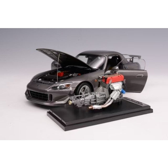 【新品即納】[MDL] 1/18 ホンダ S2000 TYPE S 2007(ムーンロックメタリック) 完成品 ミニカー(M85111) MOTORHELIX(モーターヘリックス)(20250731)