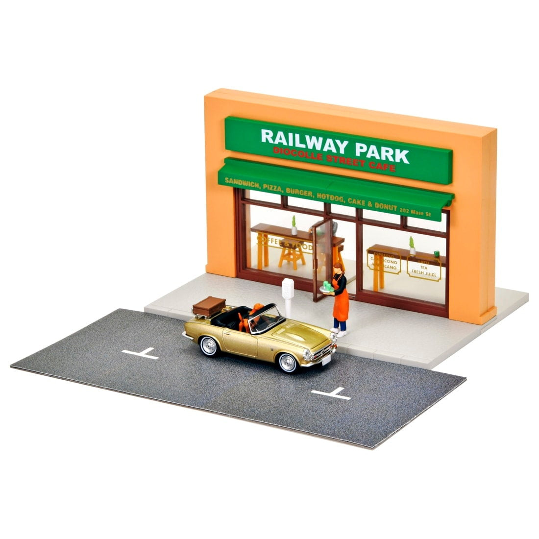 【新品】【お取り寄せ】[MDL] トミカリミテッドヴィンテージ ジオコレ64 #カースナップ27a 1/64 カフェテラス2(ホンダS800付属) 完成品 ミニカー(335269) TOMYTEC(トミーテック)(20250809)