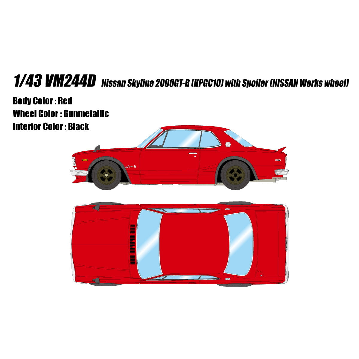 予約安心出荷】[MDL]1/43 Nissan Skyline(スカイライン) 2000GT-R 