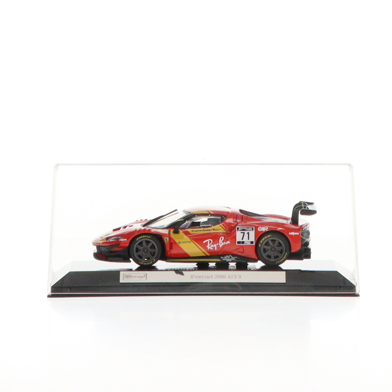 【中古即納】[MDL] 1/43 Ferrari(フェラーリ) 296 GT3 year 2022 レッド 完成品 ミニカー(18-36313) BBURAGO(ブラゴ)(20231231)