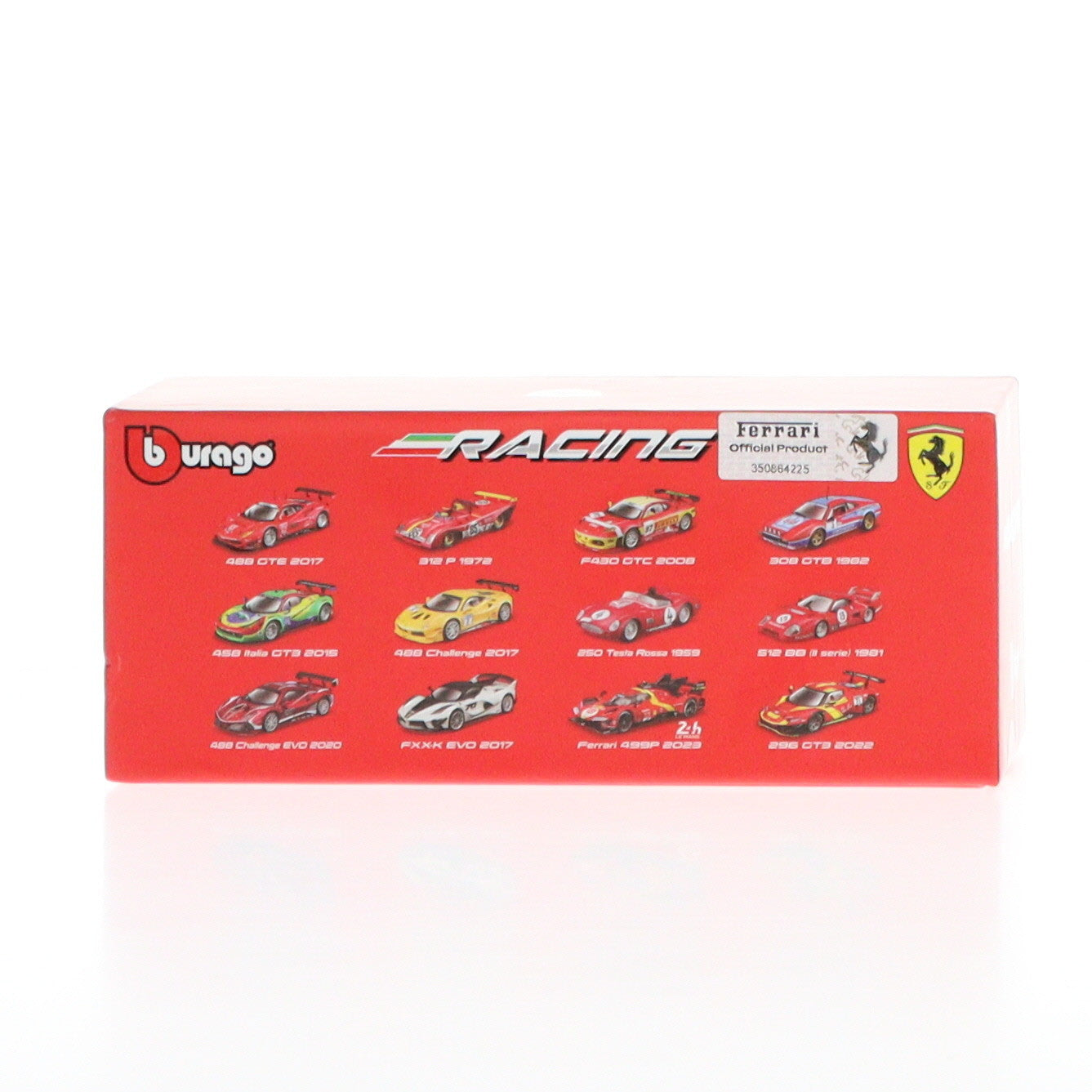【中古即納】[MDL] 1/43 Ferrari(フェラーリ) 296 GT3 year 2022 レッド 完成品 ミニカー(18-36313) BBURAGO(ブラゴ)(20231231)