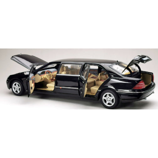 【新品即納】[MDL] 1/18 メルセデスベンツ Sクラス プルマン ブラック 完成品 ミニカー(4116) SUN STAR(サンスター)(20250430)
