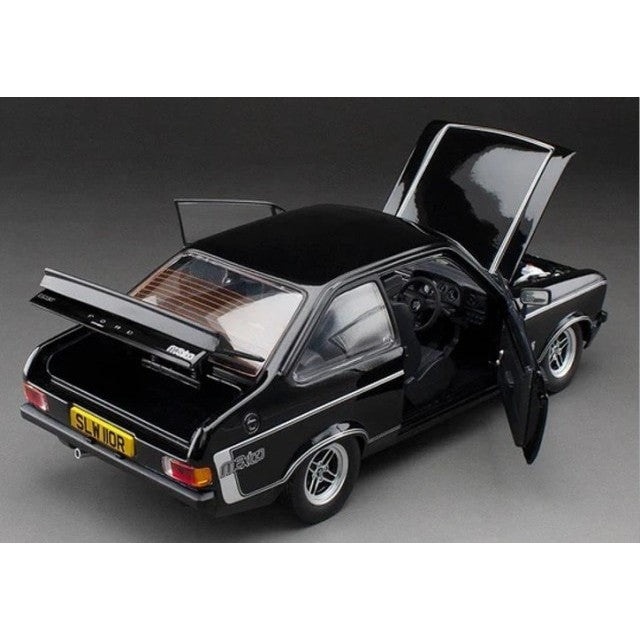 【新品即納】[MDL] 1/18 1976年 フォード エスコート MK2 RS メキシコ RHD ブラック 完成品 ミニカー(4634R) SUN STAR(サンスター)(20250430)