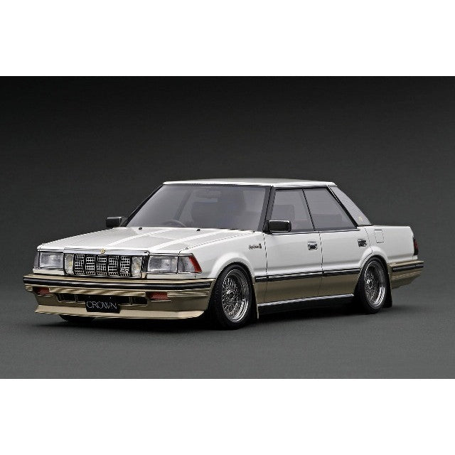 【新品即納】[MDL] 1/18 Toyota Crown(クラウン) 2.8 Royal Saloon(ロイヤルサルーン) G(120) Pearl White/Gold(パールホワイト/ゴールド) 完成品 ミニカー(IG3825) ignition model(イグニッションモデル)(20250731)