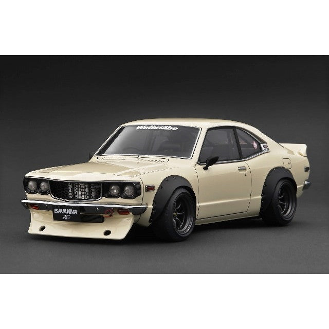 【新品即納】[MDL] 1/18 Mazda Savanna(マツダ サバンナ)(S124A) Semi Works White(ホワイト) 完成品 ミニカー(IG3730) ignition model(イグニッションモデル)(20250823)