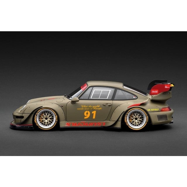 【新品即納】[MDL] 1/18 RWB 993 Khaki(カーキ) 完成品 ミニカー(IG3626) ignition model(イグニッションモデル)(20250719)