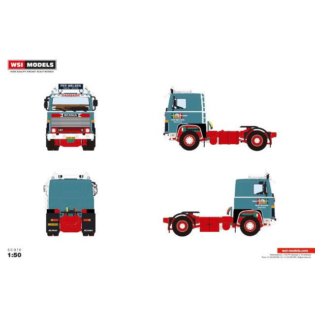 【予約安心出荷】[MDL] 1/50 Per Nielsen SCANIA(スカニア) 1 SERIES 4X2 完成品 ミニカー(01-4808) WSI MODELS(2025年11月)