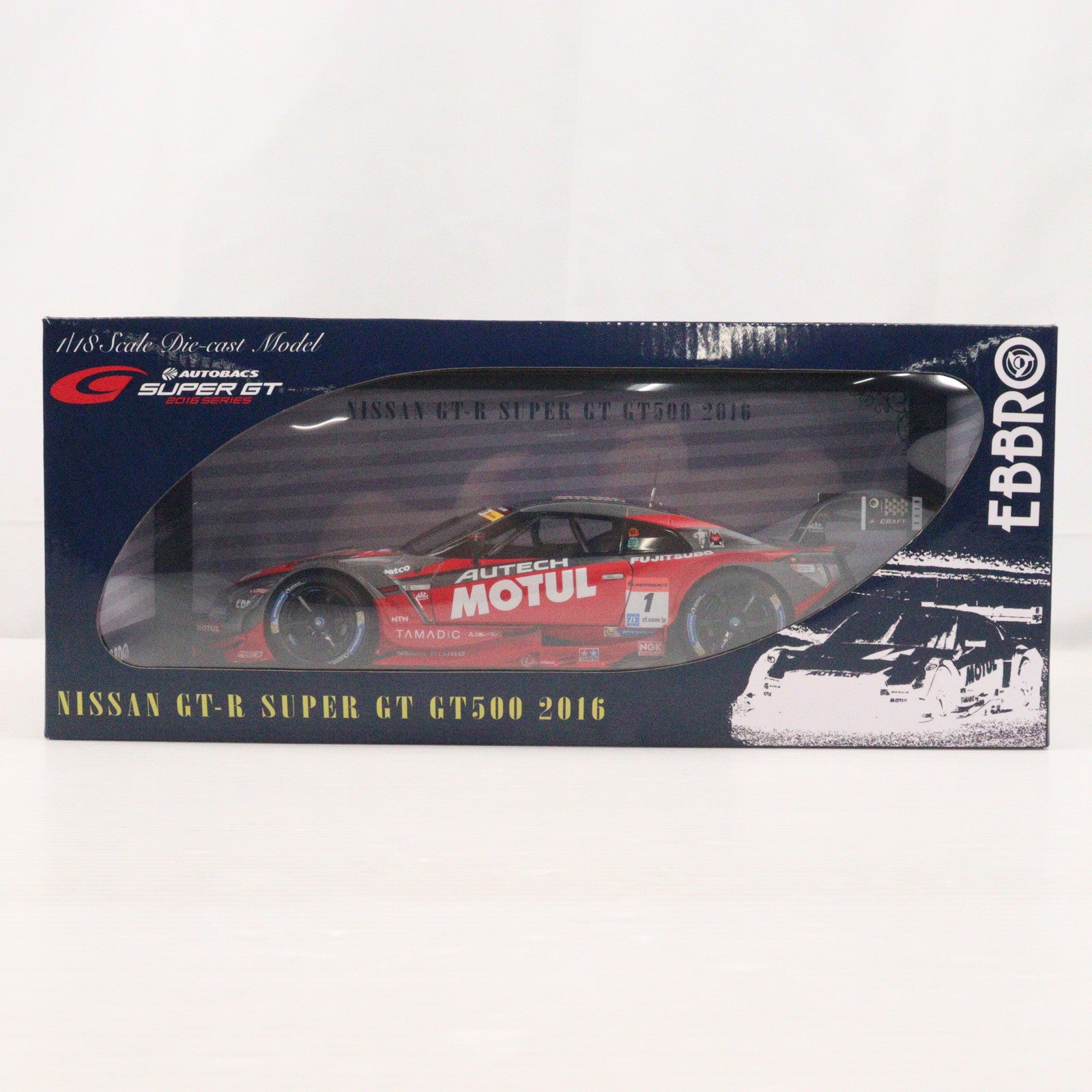 【中古即納】[MDL] 1/18 MOTUL AUTECH GT-R SUPER GT GT500 2016 Rd.2 Fuji Winner #1 完成品 ミニカー(81071) EBBRO(エブロ)(20170319)
