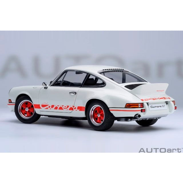 【新品即納】[MDL] オートアート・コンポジットモデルシリーズ 1/18 ポルシェ 911 カレラ 2.7 RS(グランプリホワイト×レッド・ストライプ) 完成品 ミニカー(78030) AUTOart(オートアート)(20250531)