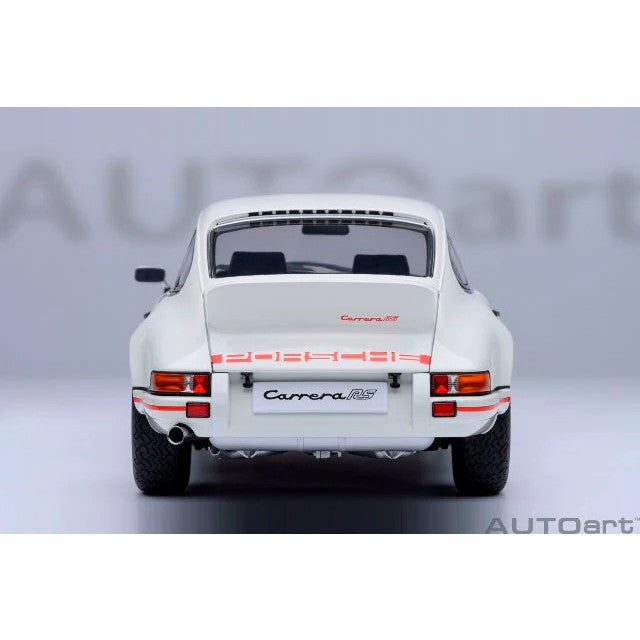 【新品即納】[MDL] オートアート・コンポジットモデルシリーズ 1/18 ポルシェ 911 カレラ 2.7 RS(グランプリホワイト×レッド・ストライプ) 完成品 ミニカー(78030) AUTOart(オートアート)(20250531)