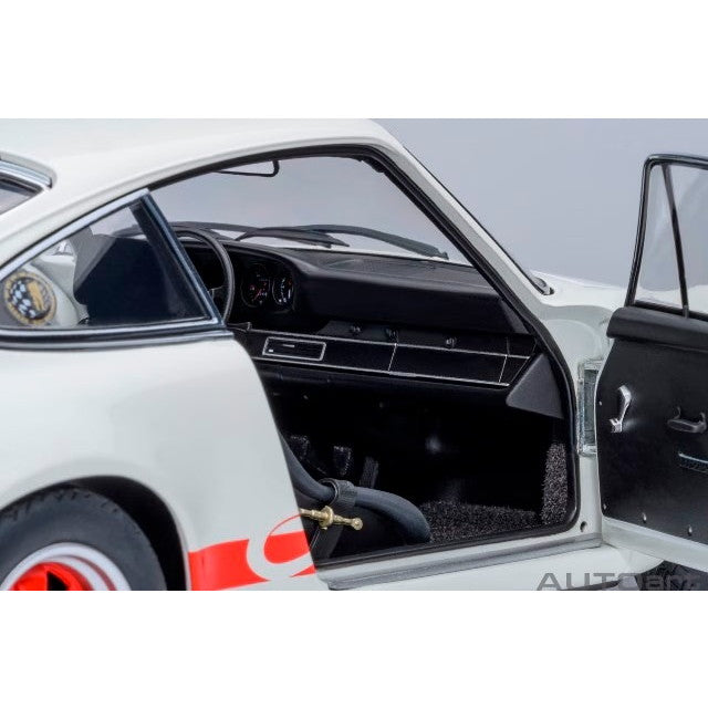 【新品即納】[MDL] オートアート・コンポジットモデルシリーズ 1/18 ポルシェ 911 カレラ 2.7 RS(グランプリホワイト×レッド・ストライプ) 完成品 ミニカー(78030) AUTOart(オートアート)(20250531)