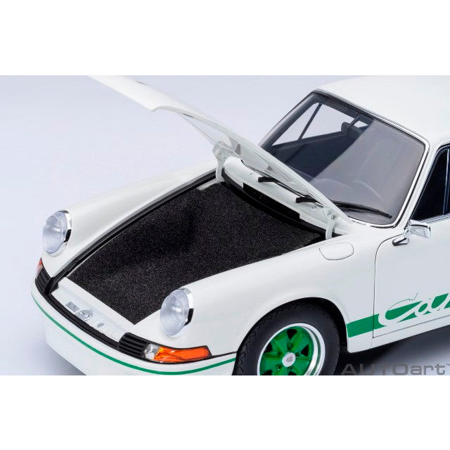 【新品即納】[MDL] オートアート・コンポジットモデルシリーズ 1/18 ポルシェ 911 カレラ 2.7 RS(グランプリホワイト×グリーン・ストライプ) 完成品 ミニカー(78031) AUTOart(オートアート)(20250531)