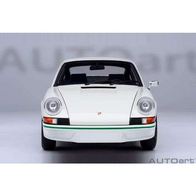 【新品即納】[MDL] オートアート・コンポジットモデルシリーズ 1/18 ポルシェ 911 カレラ 2.7 RS(グランプリホワイト×グリーン・ストライプ) 完成品 ミニカー(78031) AUTOart(オートアート)(20250531)