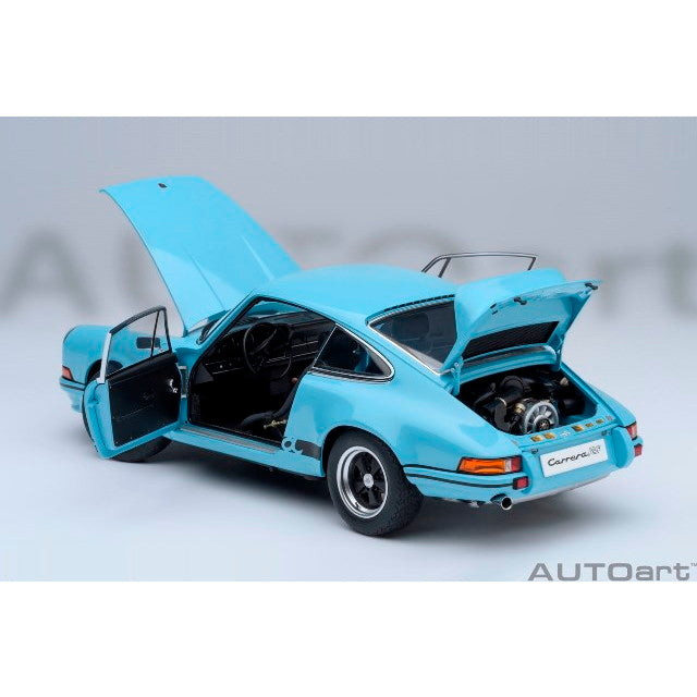 【新品即納】[MDL] オートアート・コンポジットモデルシリーズ 1/18 ポルシェ 911 カレラ 2.7 RS(ガルフブルー×ブラック・ストライプ) 完成品 ミニカー(78032) AUTOart(オートアート)(20250531)