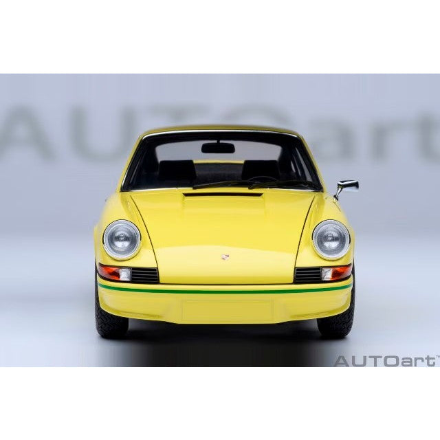 【新品即納】[MDL] オートアート・コンポジットモデルシリーズ 1/18 ポルシェ 911 カレラ 2.7 RS(ライトイエロー×グリーン・ストライプ) 完成品 ミニカー(78033) AUTOart(オートアート)(20250531)