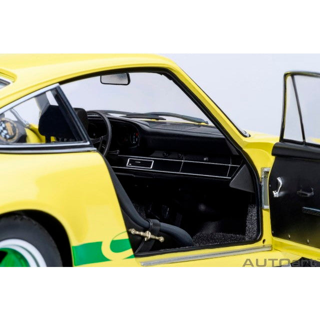 【新品即納】[MDL] オートアート・コンポジットモデルシリーズ 1/18 ポルシェ 911 カレラ 2.7 RS(ライトイエロー×グリーン・ストライプ) 完成品 ミニカー(78033) AUTOart(オートアート)(20250531)