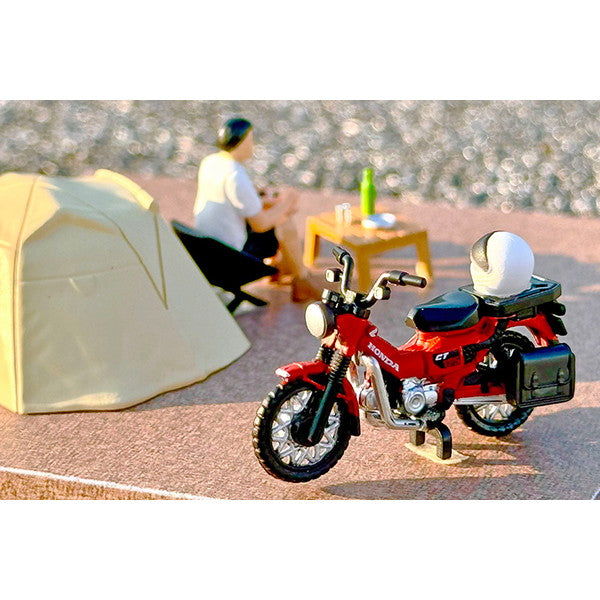 【予約安心出荷】[MDL] トミカリミテッドヴィンテージ ジオコレ64 #カースナップ30a 1/64 ソロキャンプ(ホンダ CT125・ハンターカブ付属) 完成品 ミニカー(334583) TOMYTEC(トミーテック)(2025年9月)