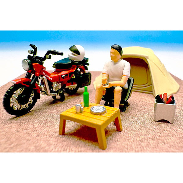 【予約安心出荷】[MDL] トミカリミテッドヴィンテージ ジオコレ64 #カースナップ30a 1/64 ソロキャンプ(ホンダ CT125・ハンターカブ付属) 完成品 ミニカー(334583) TOMYTEC(トミーテック)(2025年9月)