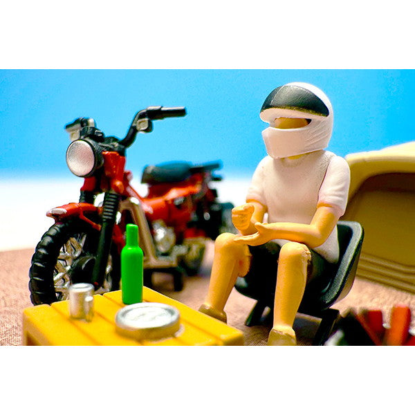 【予約安心出荷】[MDL] トミカリミテッドヴィンテージ ジオコレ64 #カースナップ30a 1/64 ソロキャンプ(ホンダ CT125・ハンターカブ付属) 完成品 ミニカー(334583) TOMYTEC(トミーテック)(2025年9月)