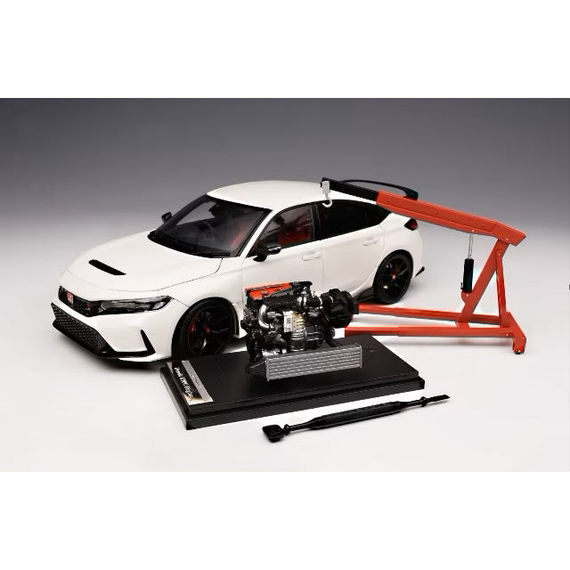 【新品即納】[MDL] 1/18 ホンダ シビック Type R(FL5) CHAMPIONSHIP WHITE(チャンピオンシップホワイト) 完成品 ミニカー(M85301) MOTORHELIX(モーターヘリックス)(20250626)