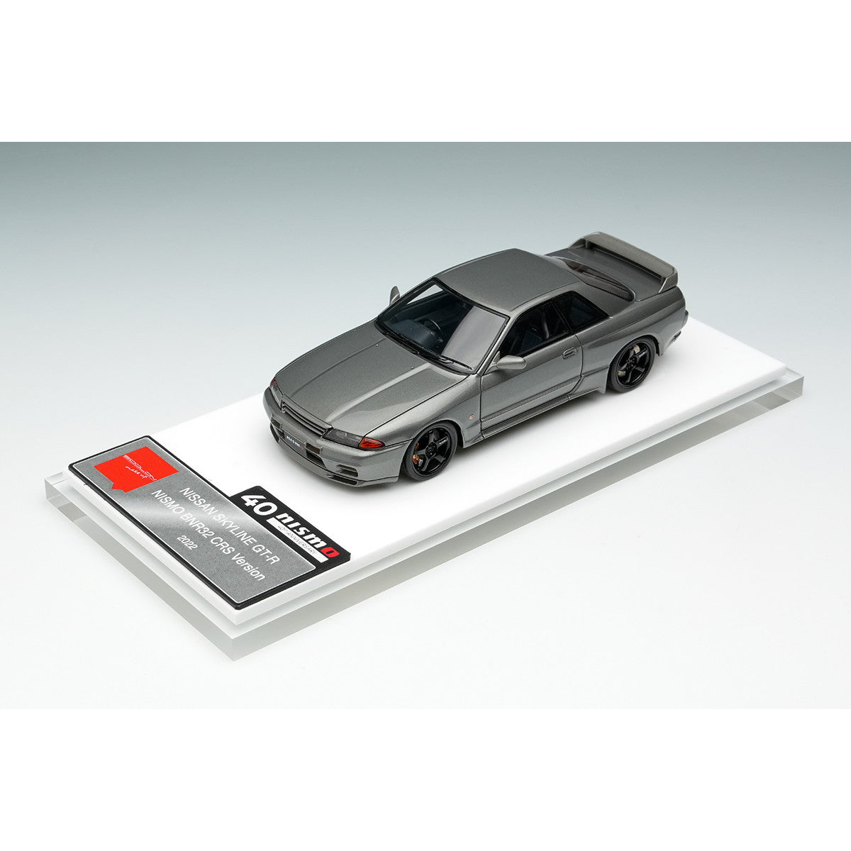 【予約安心出荷】[MDL] 1/43 NISSAN SKYLINE(ニッサン スカイライン) GT-R (NISMO BNR32 CRS Version) 2022(ダークメタルグレー) 完成品 ミニカー(EM769) EIDOLON(アイドロン)(2025年10月)