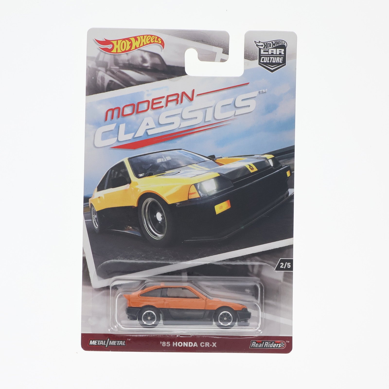 【中古即納】[MDL] Hot Wheels(ホットウィール) CAR CULTURE MODERN CLASSICS 1/64 '85 HONDA(ホンダ) CR-X 完成品 ミニカー(FPM80) マテル(20170101)