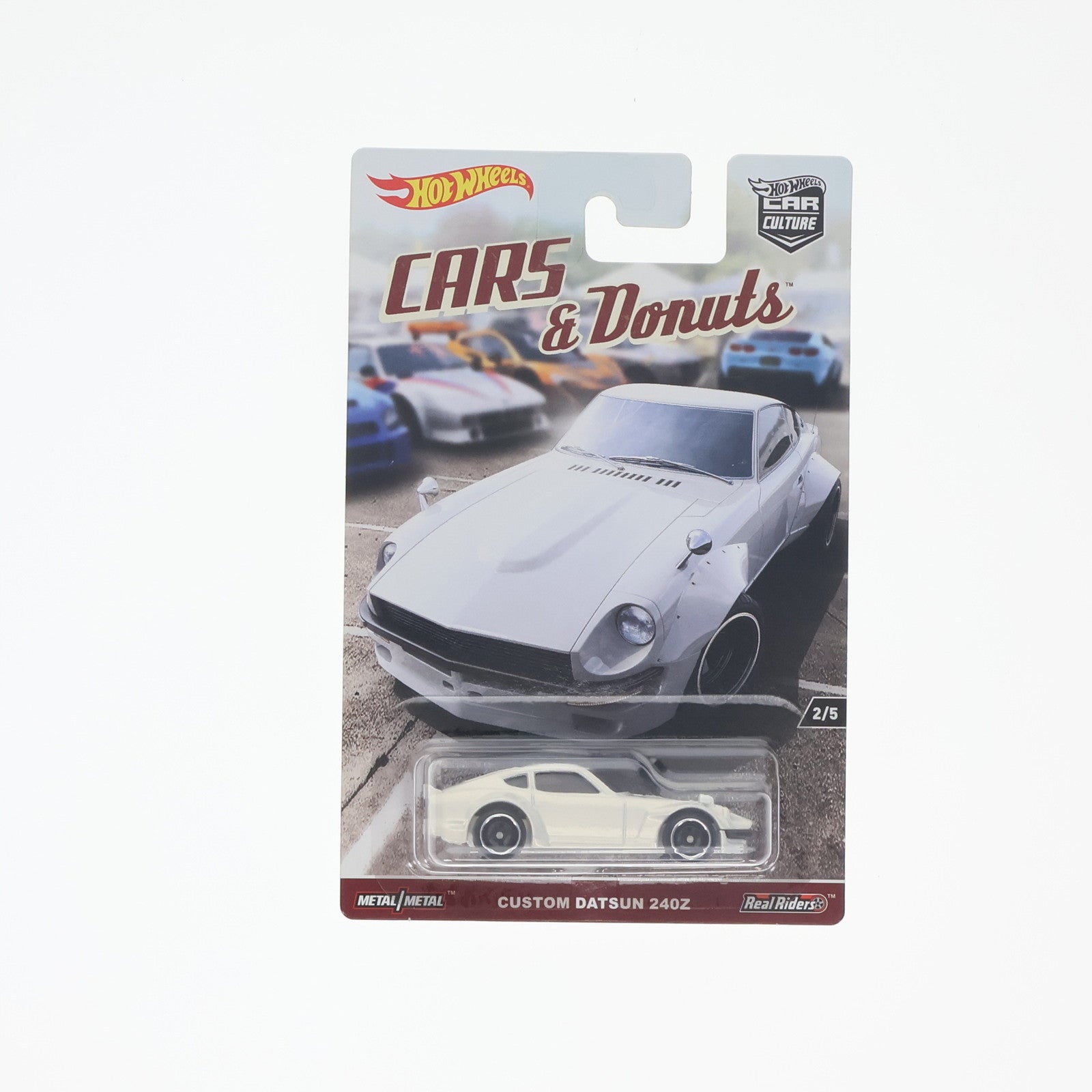 【中古即納】[MDL] Hot Wheels(ホットウィール) CAR CULTURE CARS&Donuts 1/64 CUSTOM DATSUN(ダットサン) 240Z 完成品 ミニカー(DWH88) マテル(20171201)