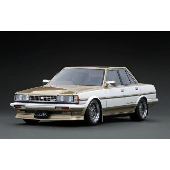 【予約安心出荷】[MDL] 1/18 Toyota CRESTA GT TWIN TURBO(GX71) White/Gold 完成品 ミニカー(IG3831) ignition model(イグニッションモデル)(2025年10月)