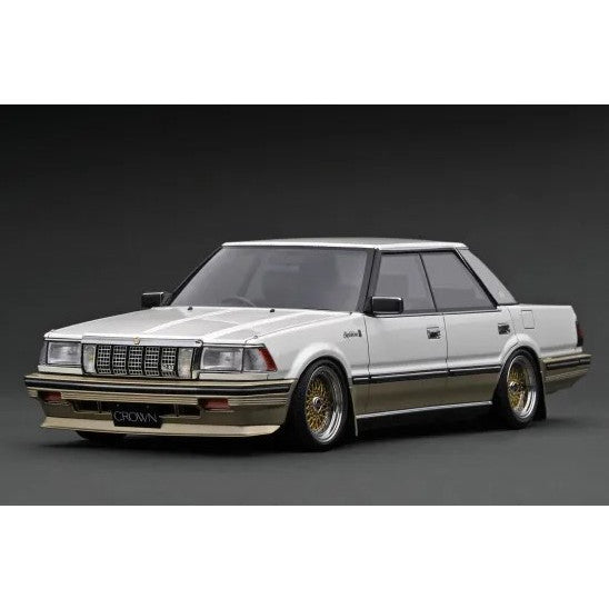 【予約安心出荷】[MDL] 1/18 Toyota Crown 3.0 Royal Saloon G(120) Pearl White/Gold 完成品 ミニカー(IG3826) ignition model(イグニッションモデル)(2025年8月)